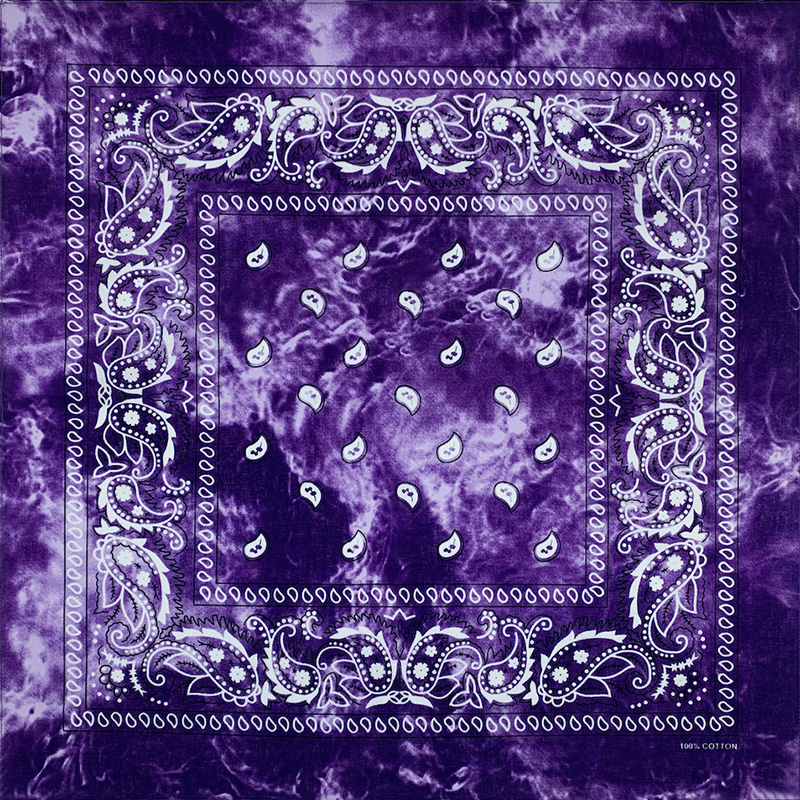 Fashion Unisex Black Paisley H - огляд і ціна Bandana Blank White
