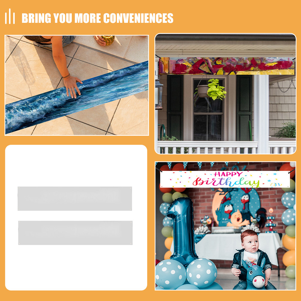 Large Blank White Banner for D - огляд і ціна Yard Sign Blank