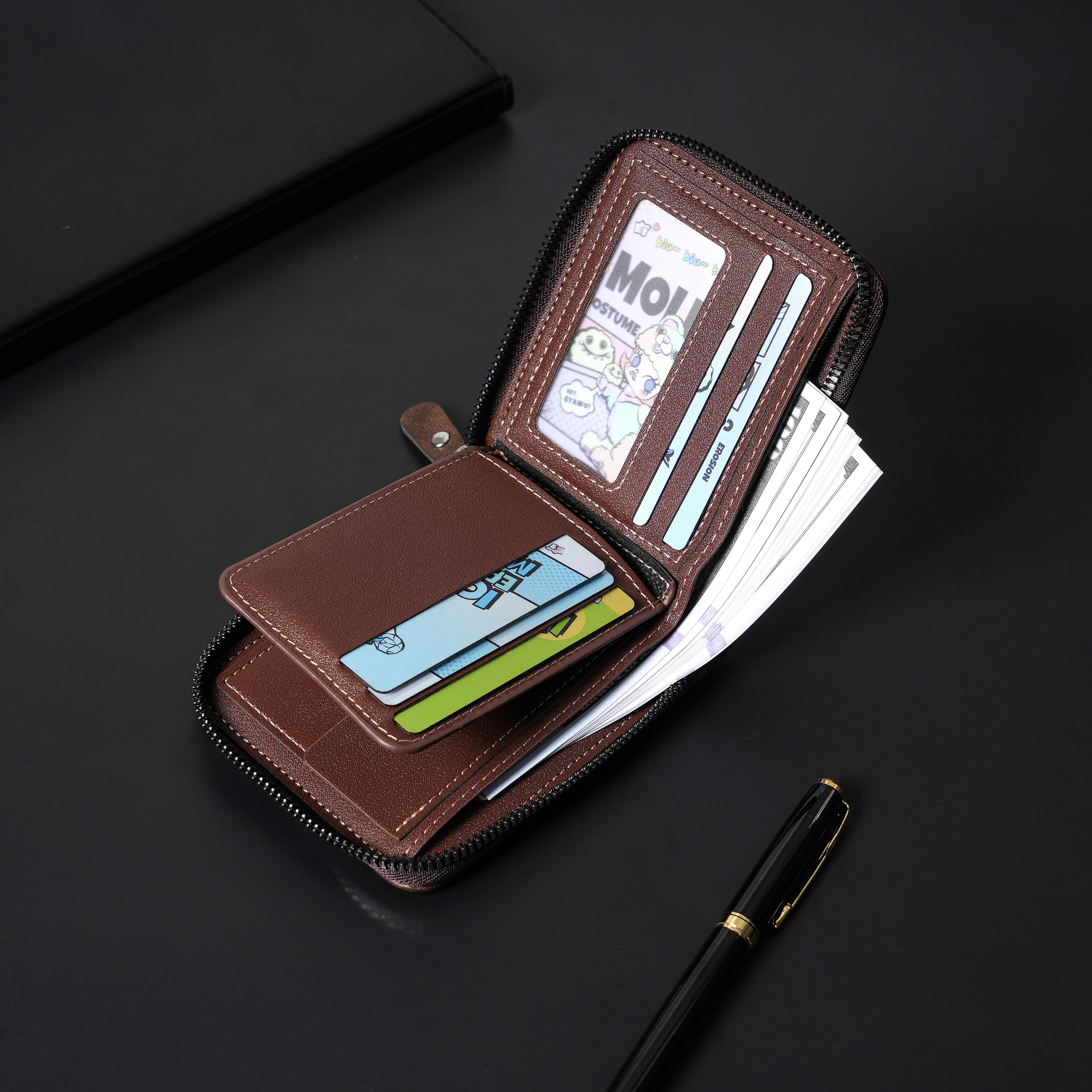New Men's Zipper Card Holder C - огляд і ціна Photo Acrylic Block