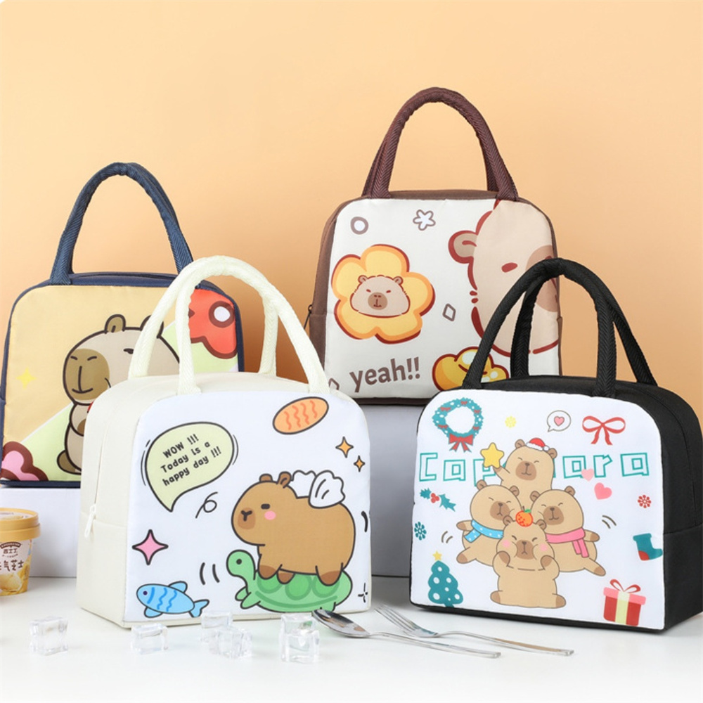 Cartoon Capybara Lunch Bag Ins - огляд і ціна Tote Bag Sublimation