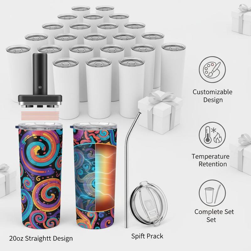 16 Pack Sublimation Insulated  - огляд і ціна Tumbler 20Oz White