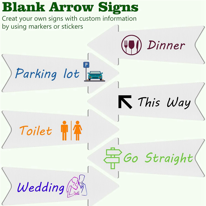 HRBAJ-Directional Arrows Signs - огляд і ціна Yard Sign Blank