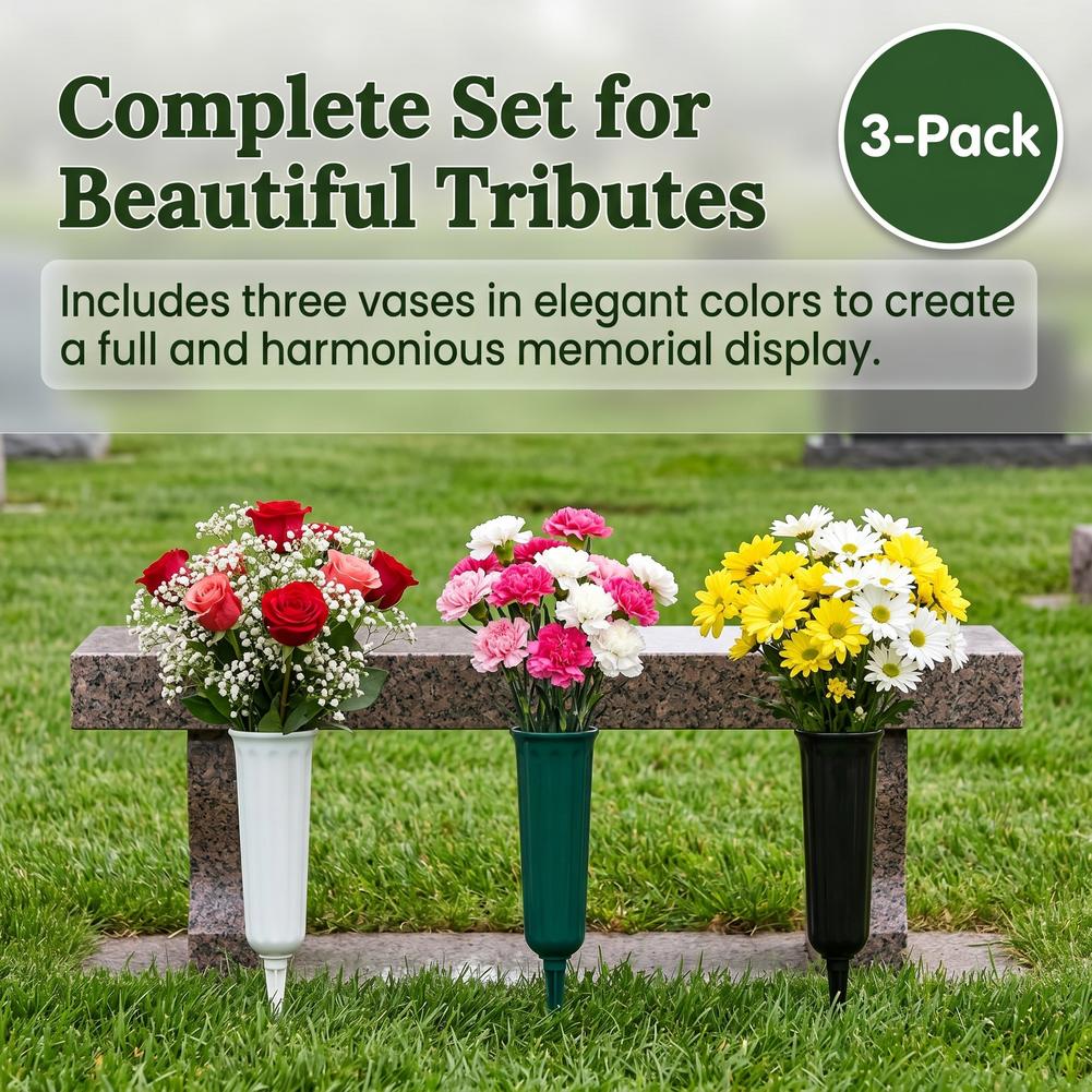1/3pcs Cemetery Vase with Spik - огляд і ціна Yard Sign Blank