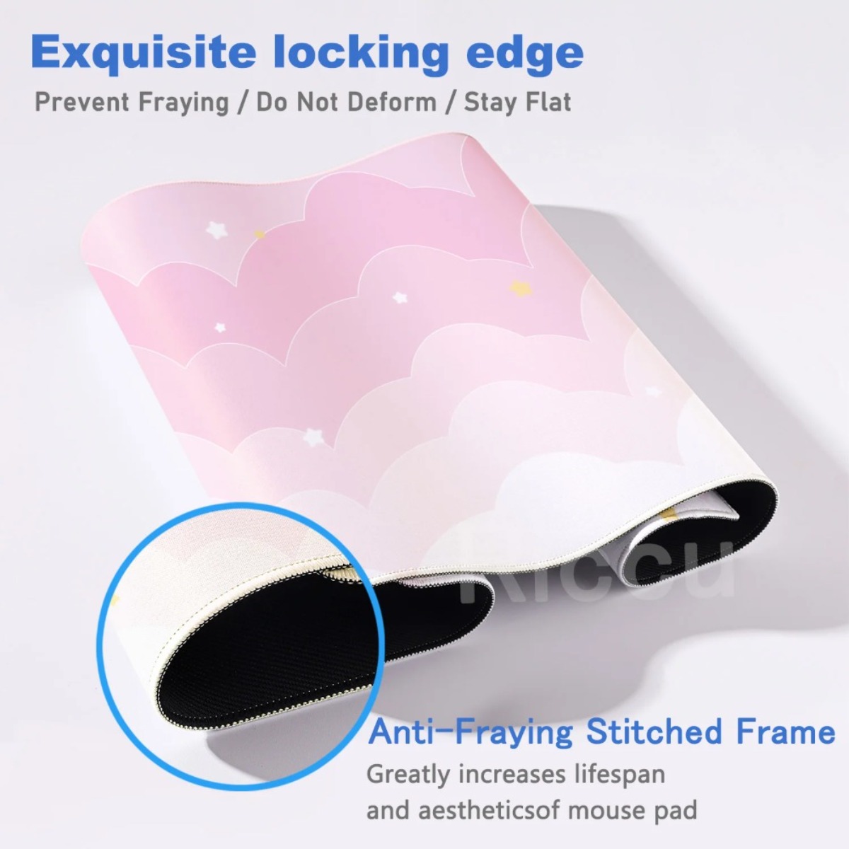 Pink Pastel Clouds Extended Mo - огляд і ціна Mouse Pad Blank Sublimation