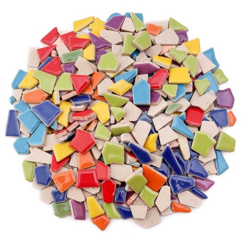 100g Randomly Mixed Colors DIY - огляд і ціна Ceramic Tile Blank