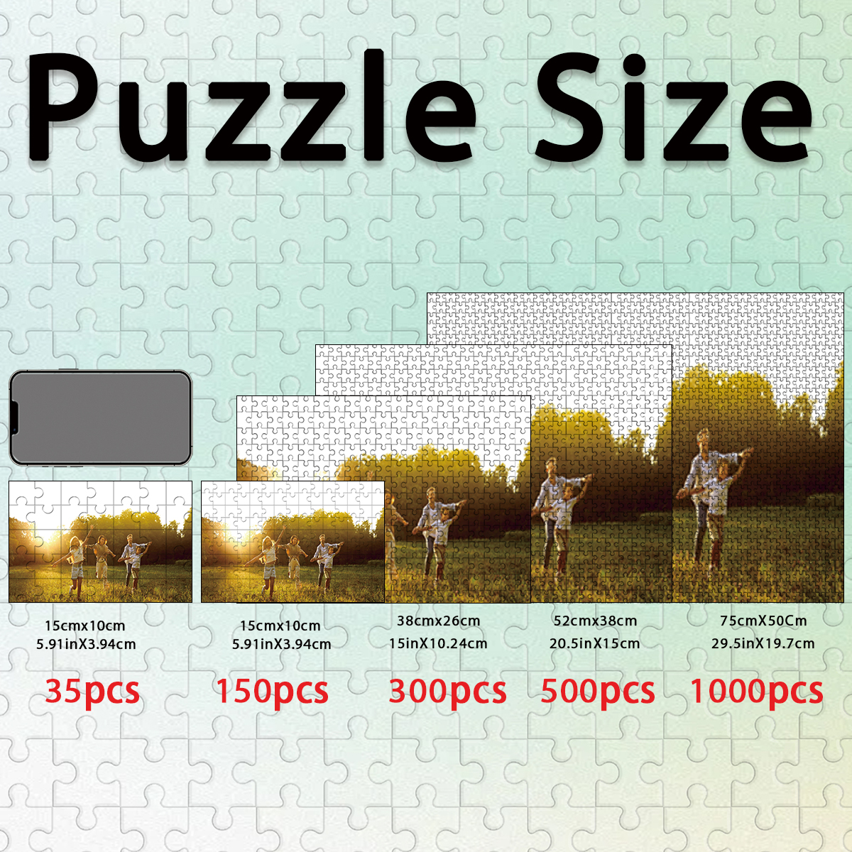 1pc Custom Photo Single Portra - огляд і ціна Puzzle Blank White