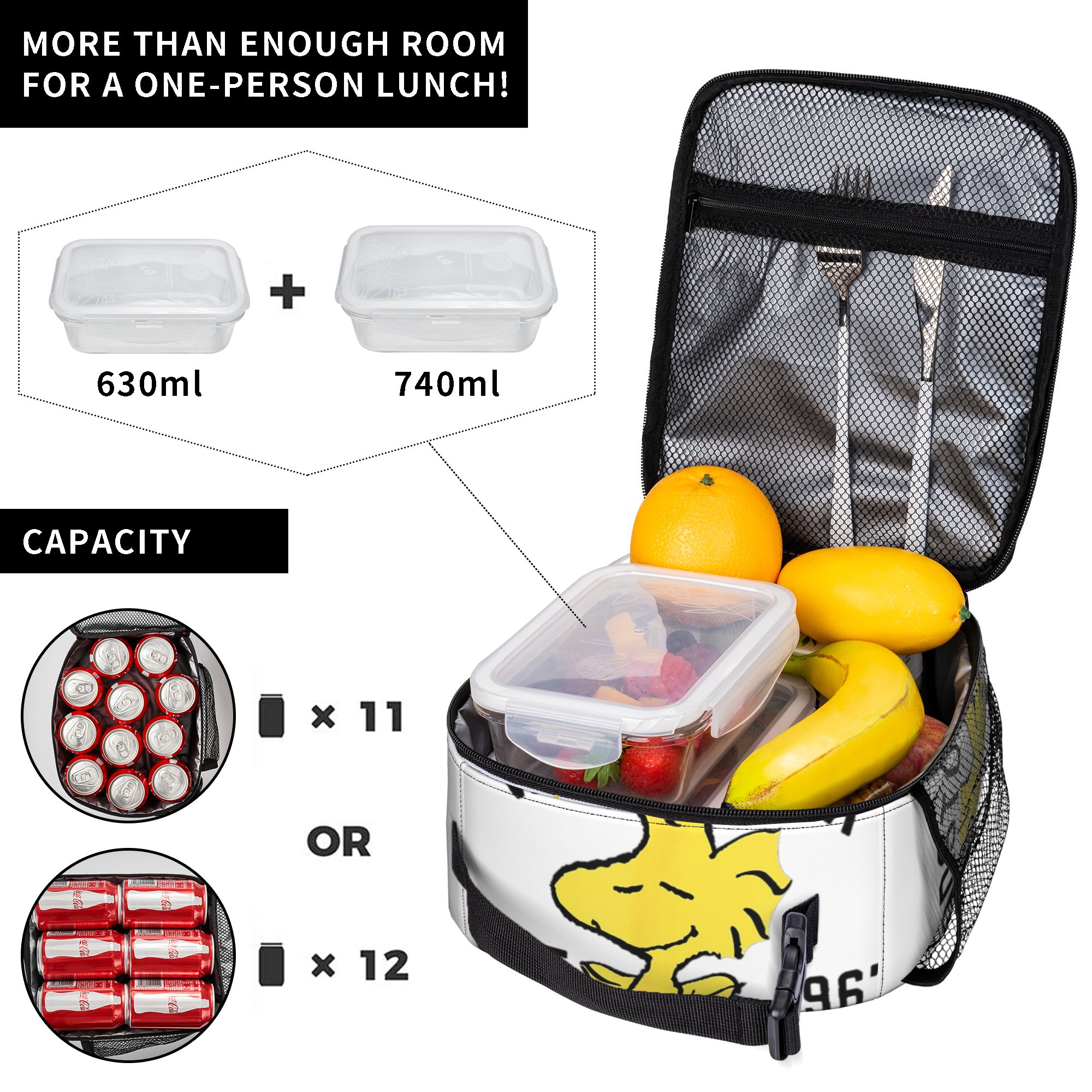 Peanuts Woodstock Snoopy Insul - огляд і ціна Tote Bag Sublimation