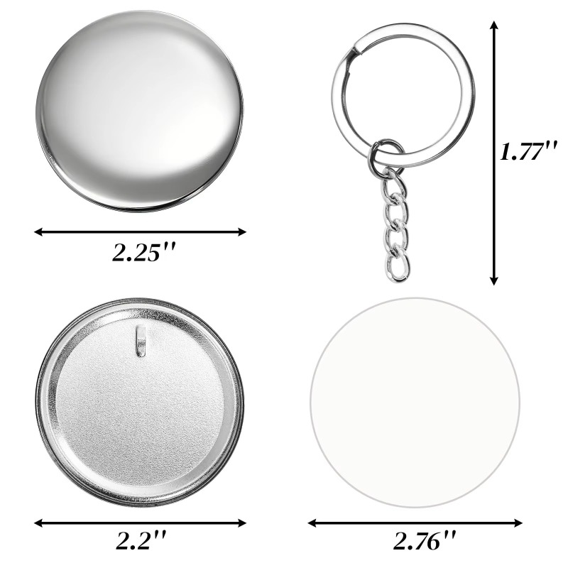 100 Sets 58 Mm/ 44 Mm Button M - огляд і ціна Button Badge Blank