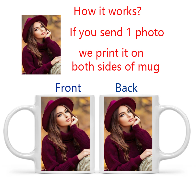 Personalized Your Photo Mug, C - огляд і ціна Sublimation Mug White