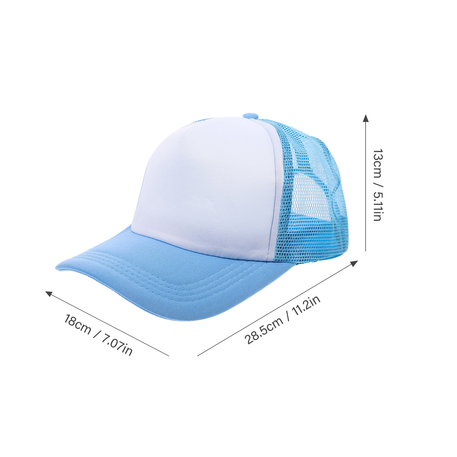 10Pcs Mesh Baseball Hat Blank  - огляд і ціна Hat Sublimation Blank