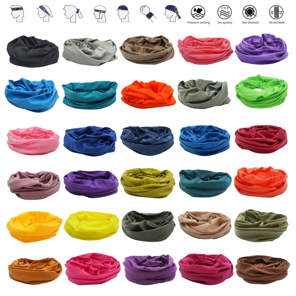 55 Solid Colors Outdoor Sports - огляд і ціна Bandana Blank White