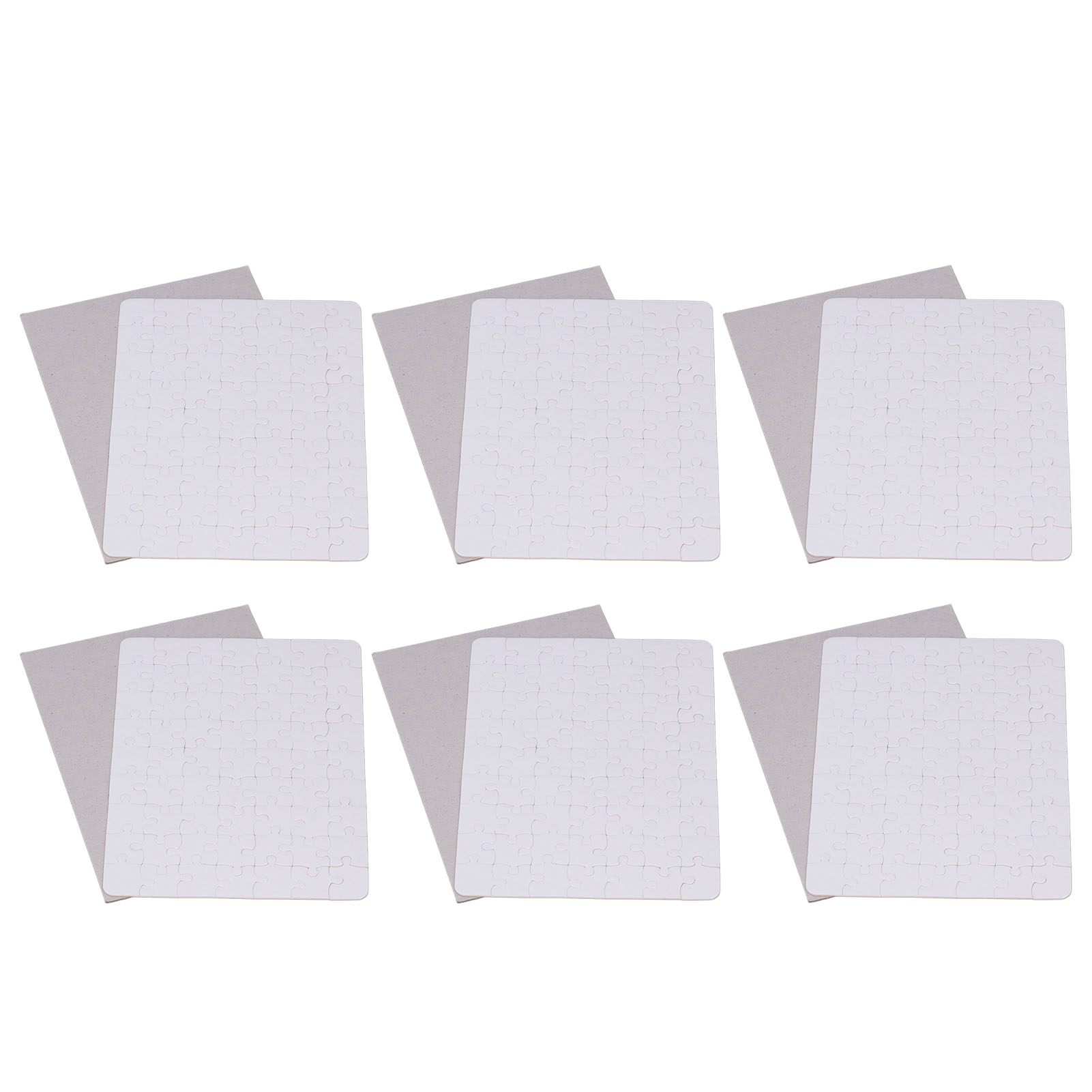 6 Set Blank Puzzles 13x18cm Wh - огляд і ціна Puzzle Blank White