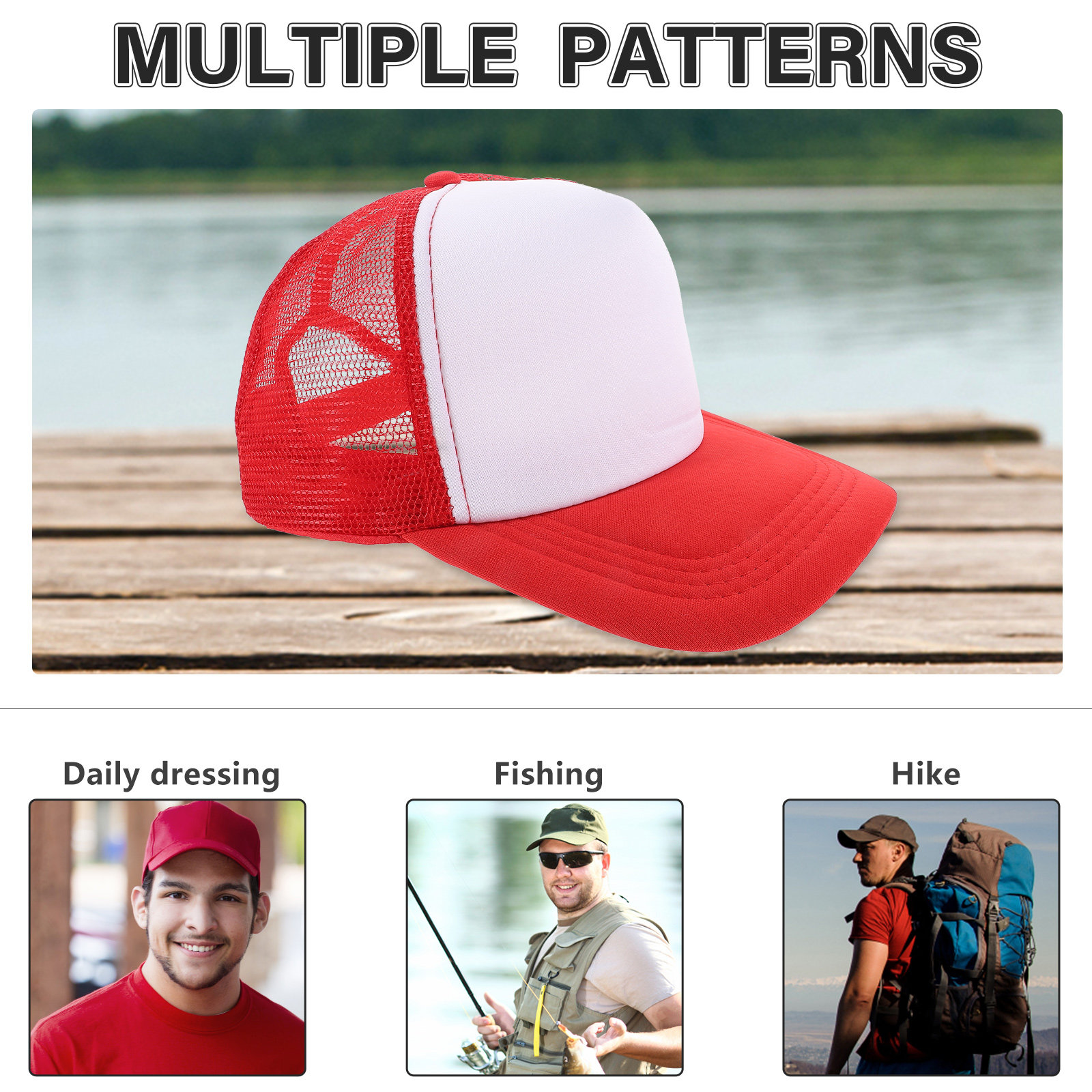 10Pcs DIY Blank Baseball Hats  - огляд і ціна Hat Sublimation Blank