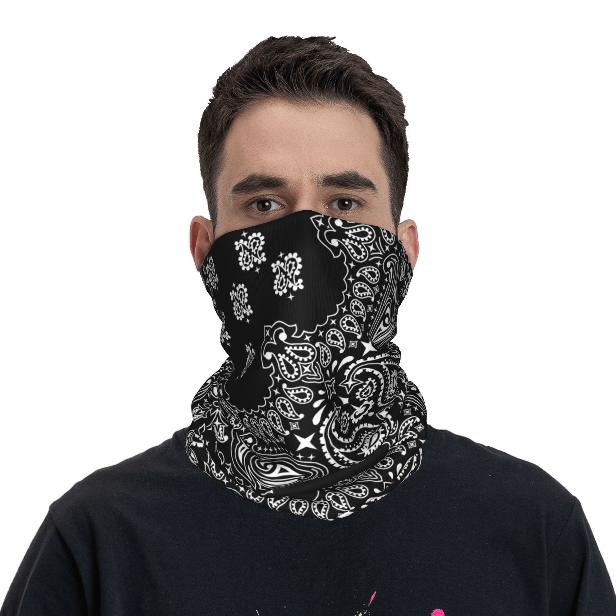 Custom Black And White Paisley - огляд і ціна Bandana Blank White