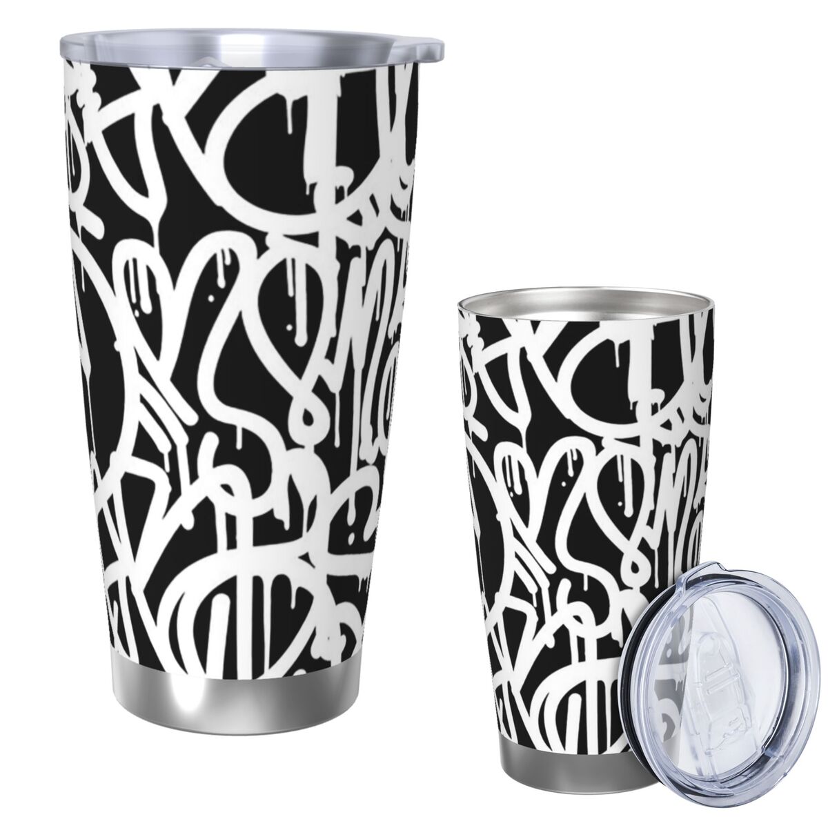 1pc Stainless Steel Water Bott - огляд і ціна Tumbler 20Oz White