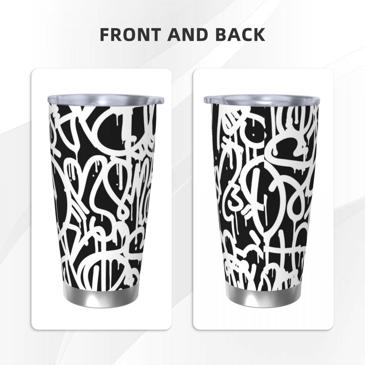1pc Stainless Steel Water Bott - огляд і ціна Tumbler 20Oz White