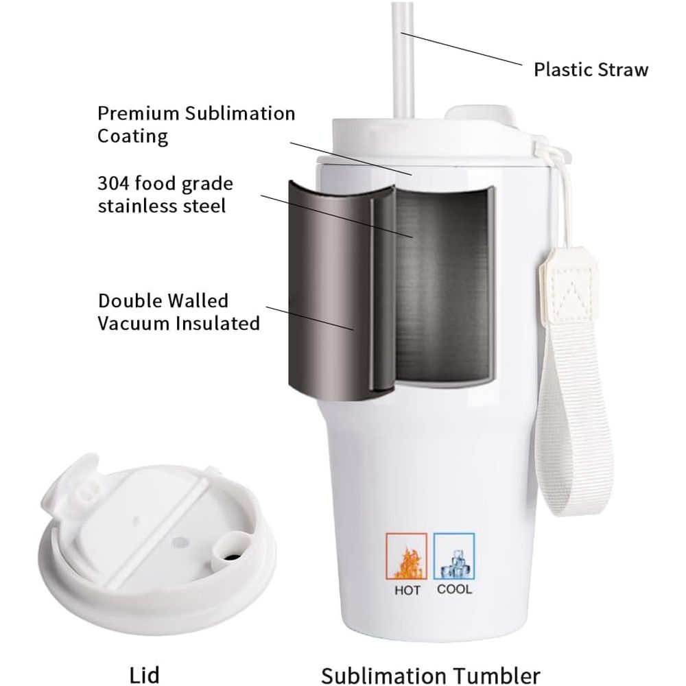 20 oz White Sublimation Tumble - огляд і ціна Tumbler 20Oz White