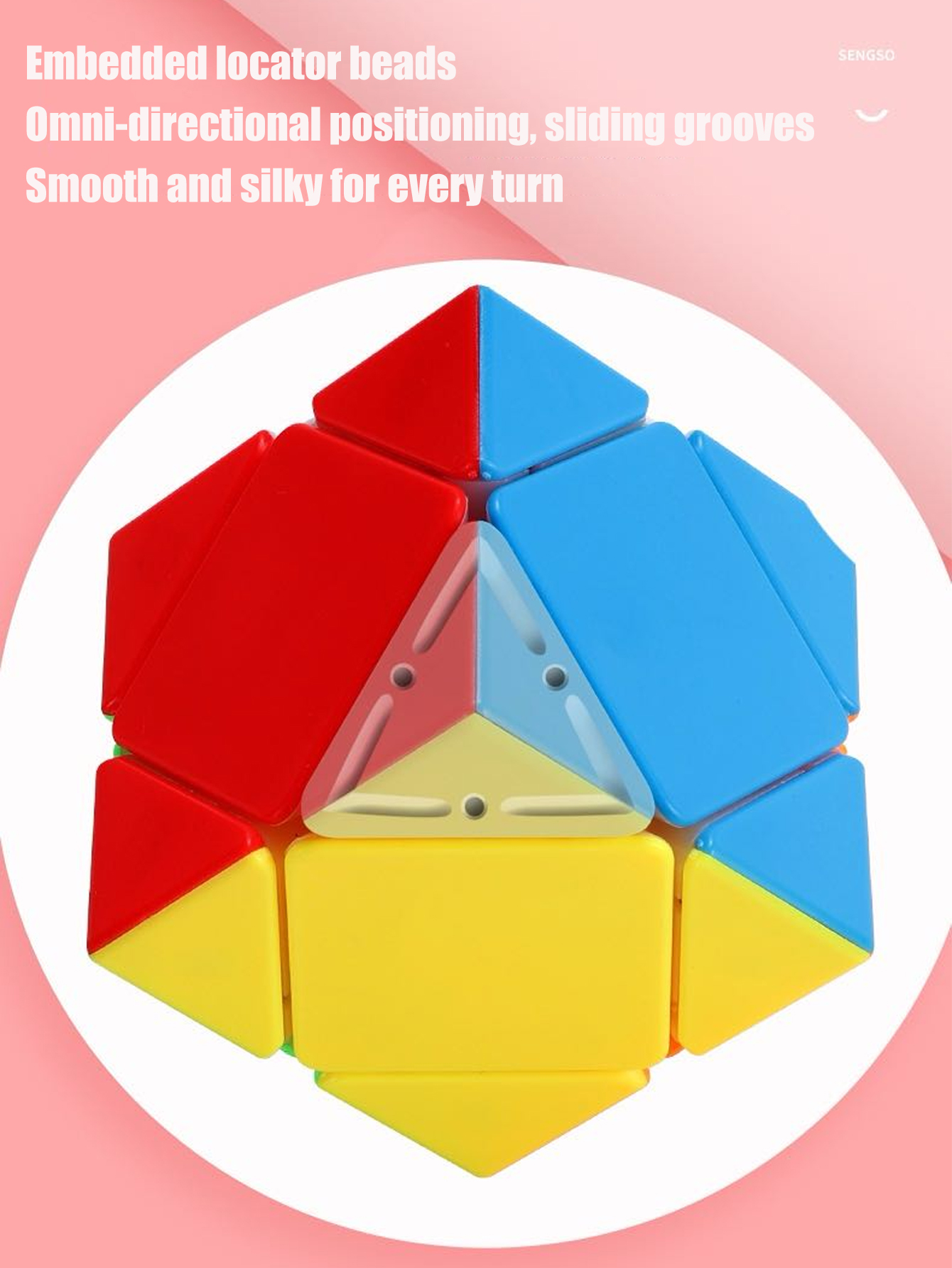 SENGSO Skewb Speed Cube Sticke - огляд і ціна Puzzle Blank White