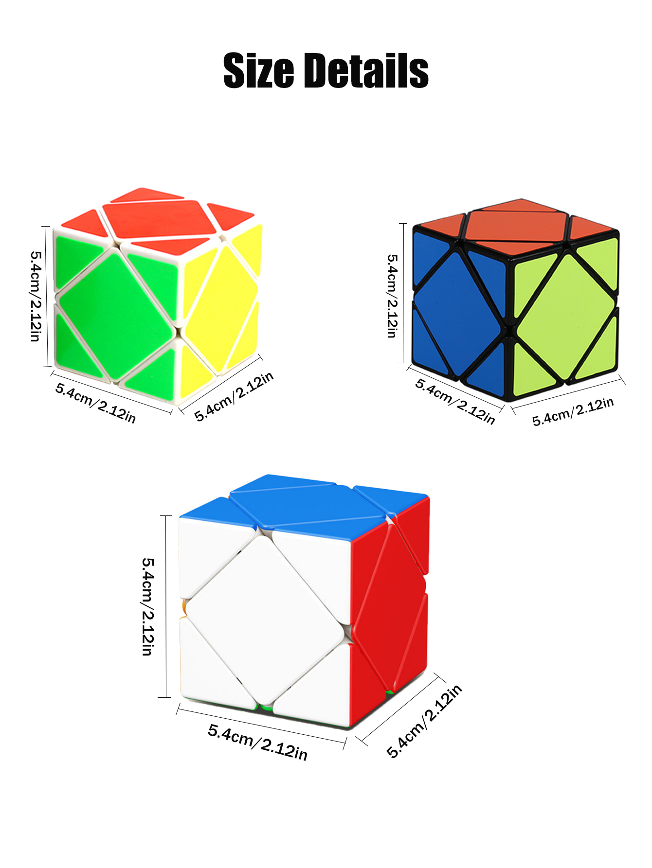 SENGSO Skewb Speed Cube Sticke - огляд і ціна Puzzle Blank White