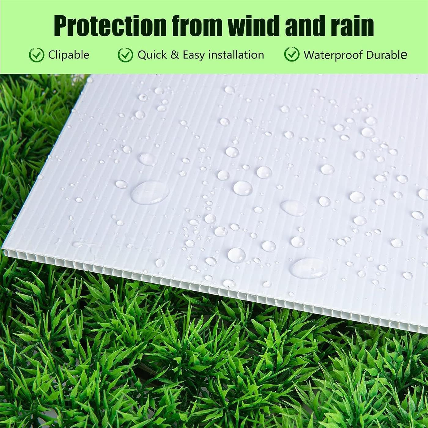6 Pack 24x18 White Blank Lawn  - огляд і ціна Yard Sign Blank
