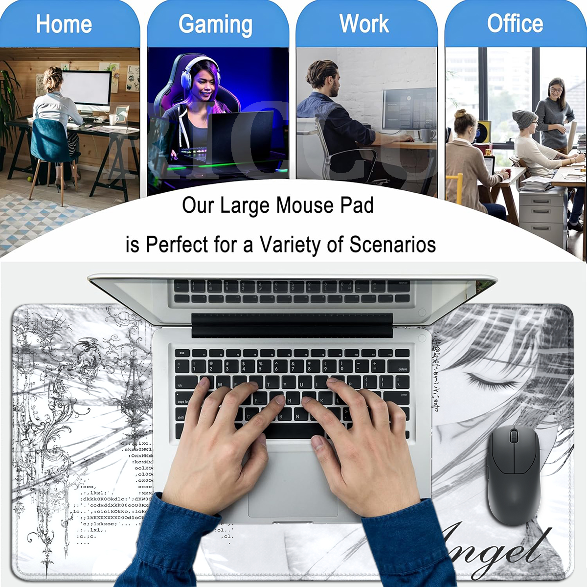 Anime Aesthetics Mousepad Blac - огляд і ціна Mouse Pad Blank Sublimation