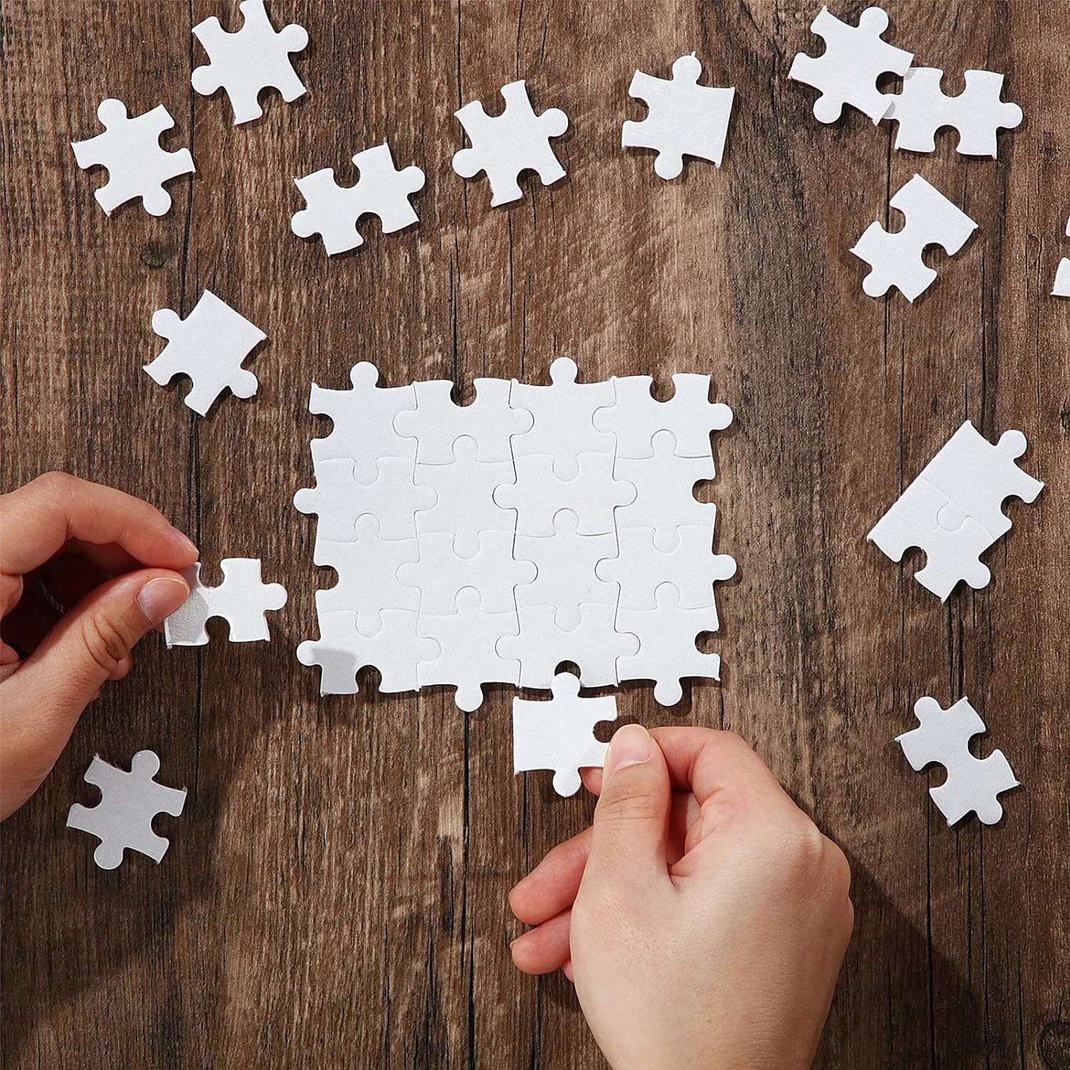 10sheets/lot Printable Jigsaw  - огляд і ціна Puzzle Blank White