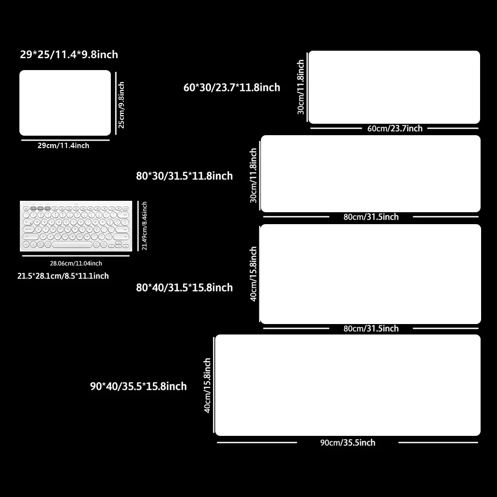 Solid Color White Durable Rubb - огляд і ціна Mouse Pad Blank Sublimation