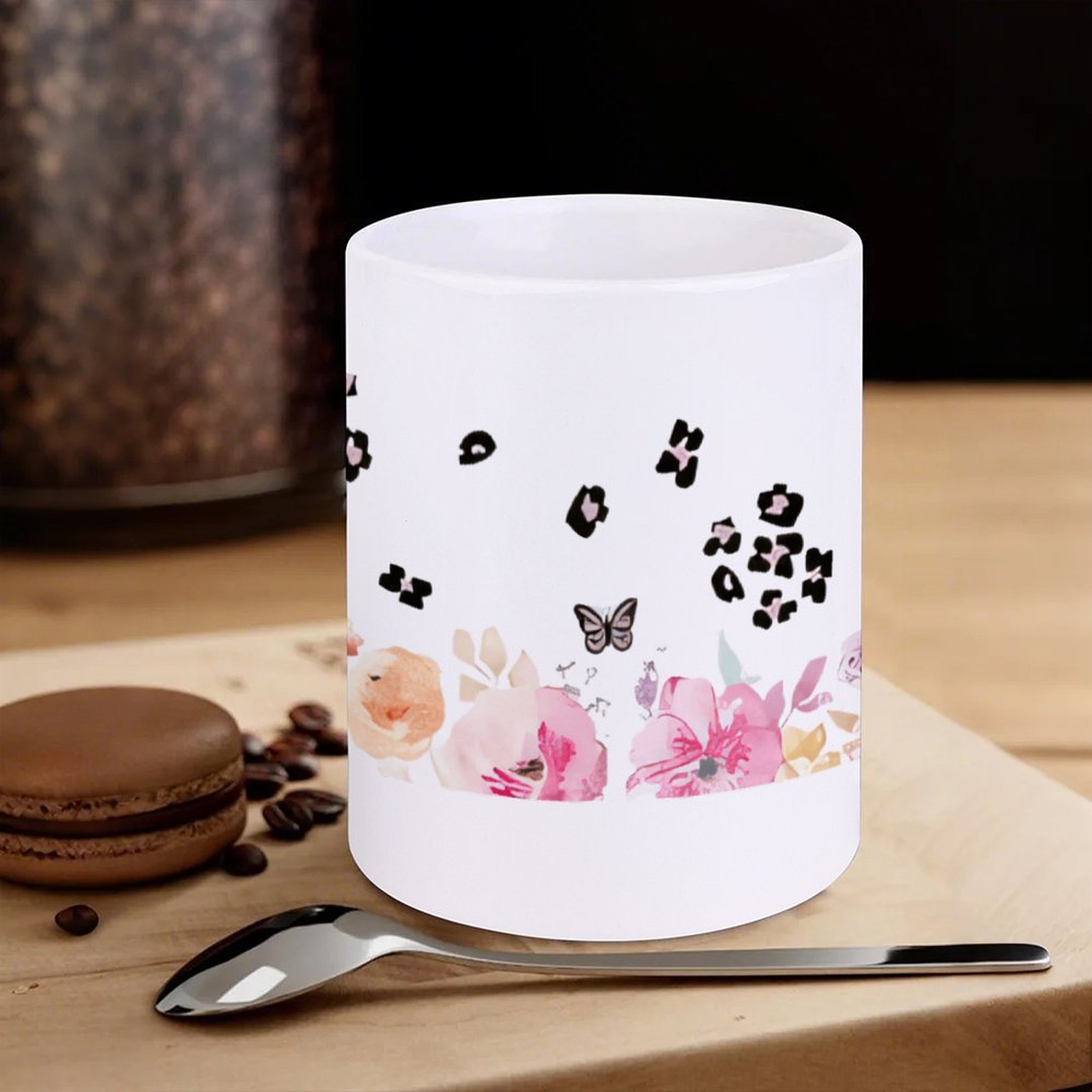 A Watercolor Painting Of Flowe - огляд і ціна Sublimation Mug White