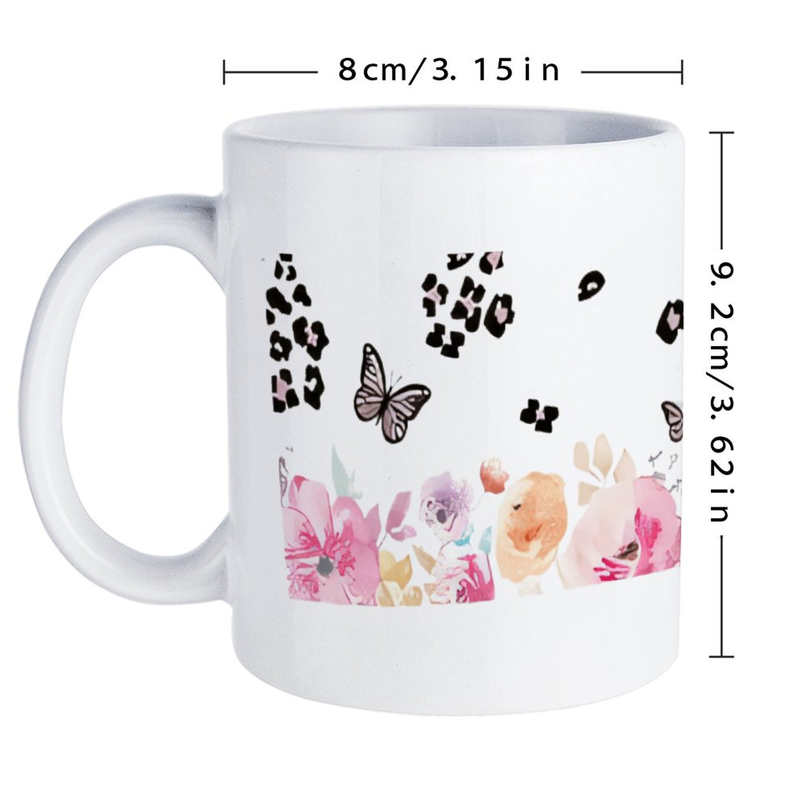 A Watercolor Painting Of Flowe - огляд і ціна Sublimation Mug White