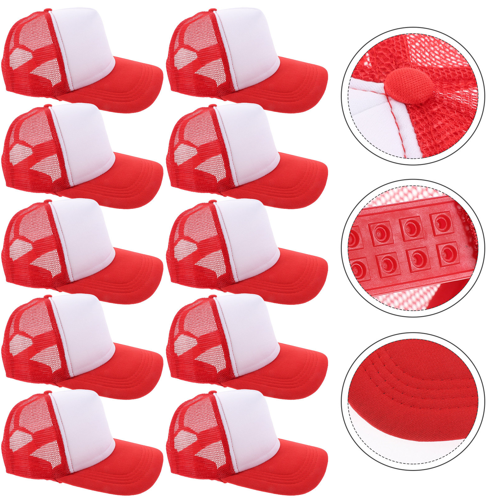 10pcs Blank Mesh Baseball Caps - огляд і ціна Hat Sublimation Blank