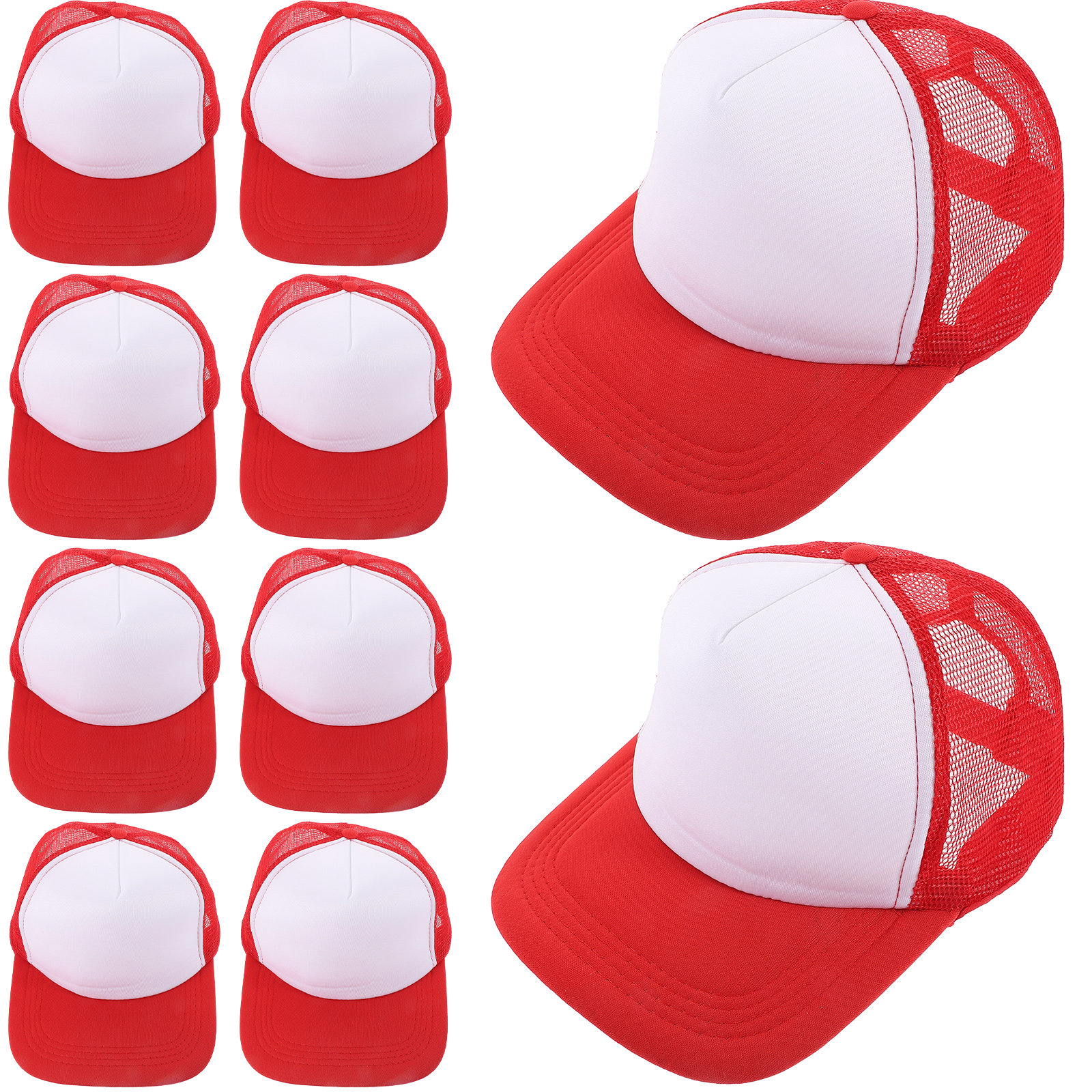 10pcs Blank Mesh Baseball Caps - огляд і ціна Hat Sublimation Blank