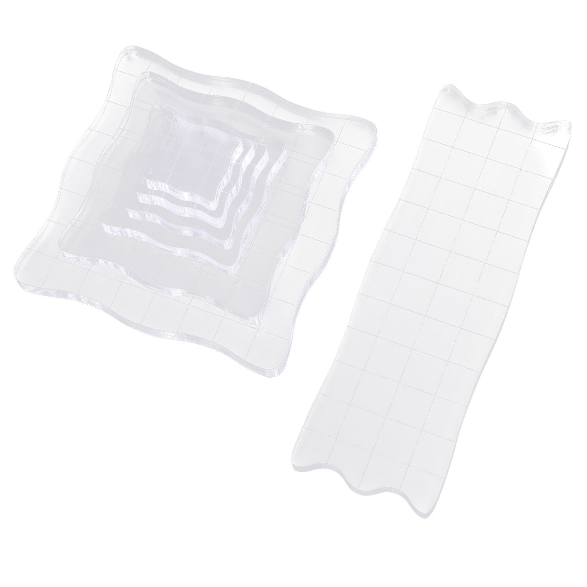 7Pcs Silicone Seal Supplies Ac - огляд і ціна Photo Acrylic Block