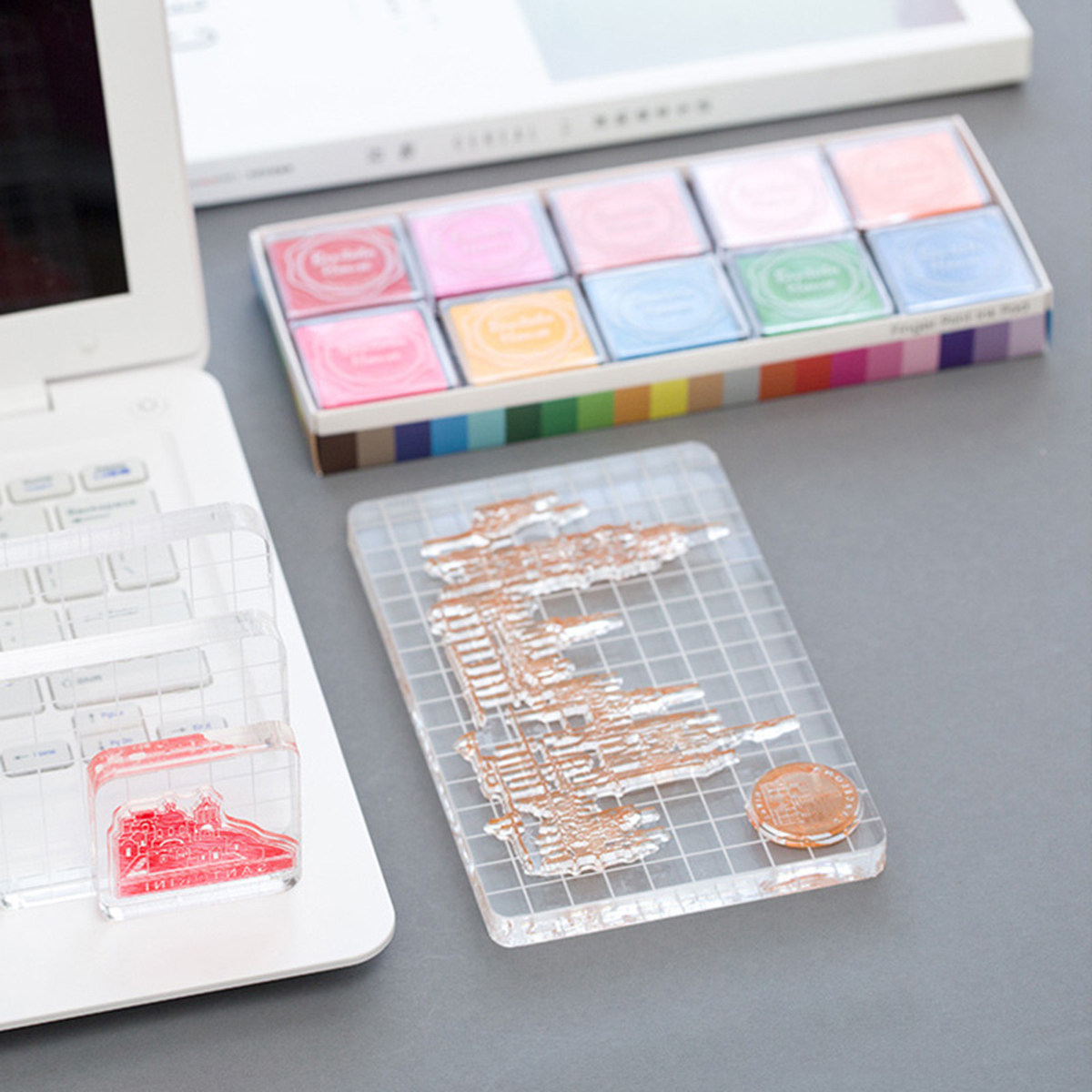 7Pcs Silicone Seal Supplies Ac - огляд і ціна Photo Acrylic Block
