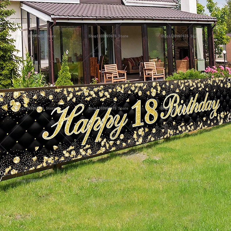 Happy 18th Birthday Banner Dec - огляд і ціна Yard Sign Blank
