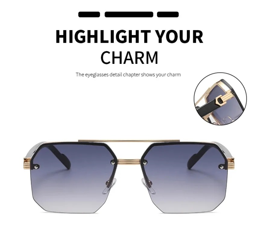 Men's Metal Sunglasses Square  - огляд і ціна Metal Photo Panel
