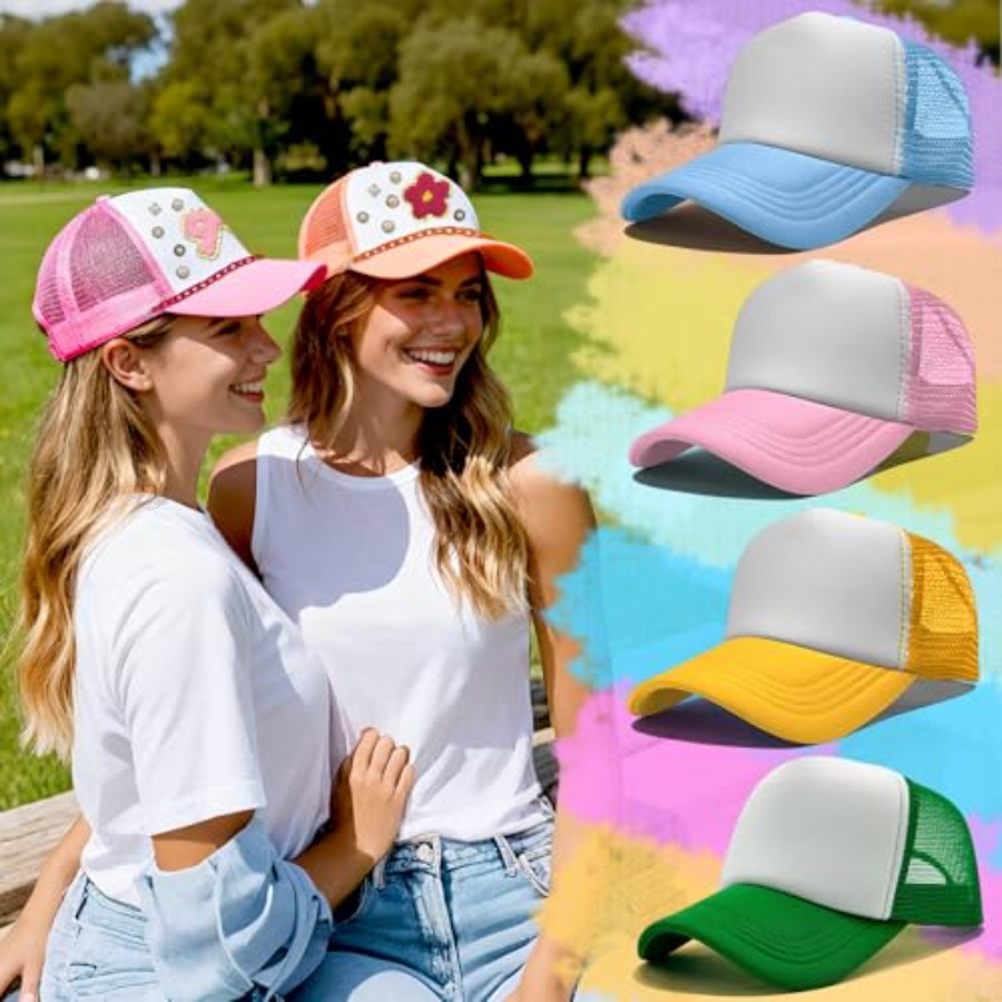 10 Pack Blank Trucker Hats DIY - огляд і ціна Hat Sublimation Blank