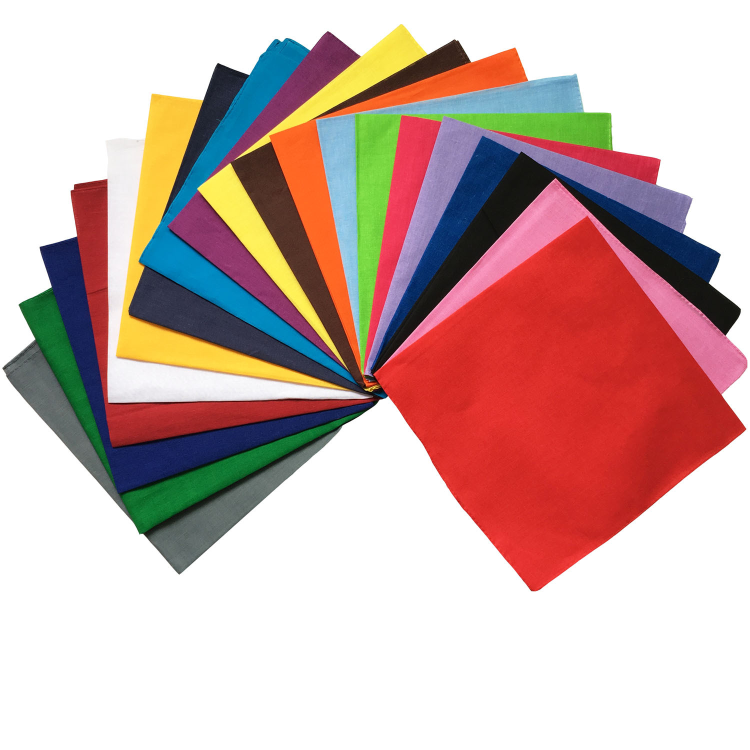 100%Cotton Cotton solid color  - огляд і ціна Bandana Blank White