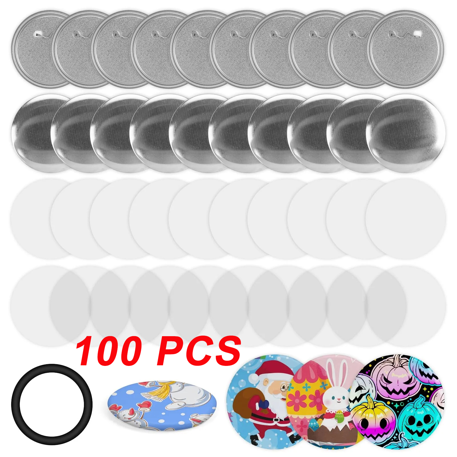 100PCS Blank Button Making Sup - огляд і ціна Button Badge Blank