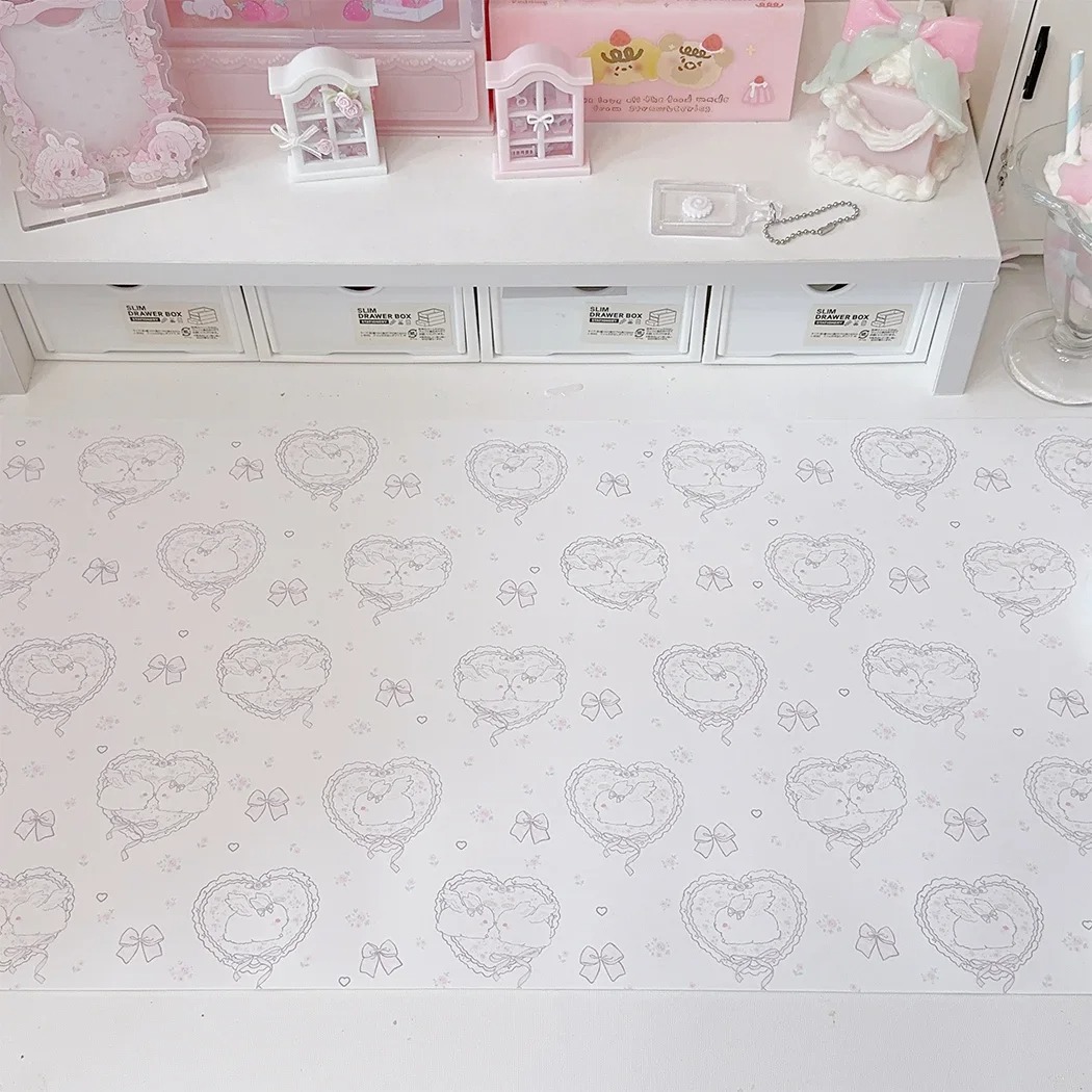 Kawaii Pink Rabbit Leather Des - огляд і ціна Mouse Pad Blank Sublimation