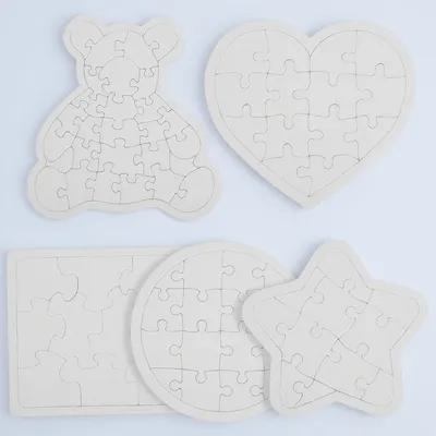 5Pcs White Blank Jigsaw Puzzle - огляд і ціна Puzzle Blank White