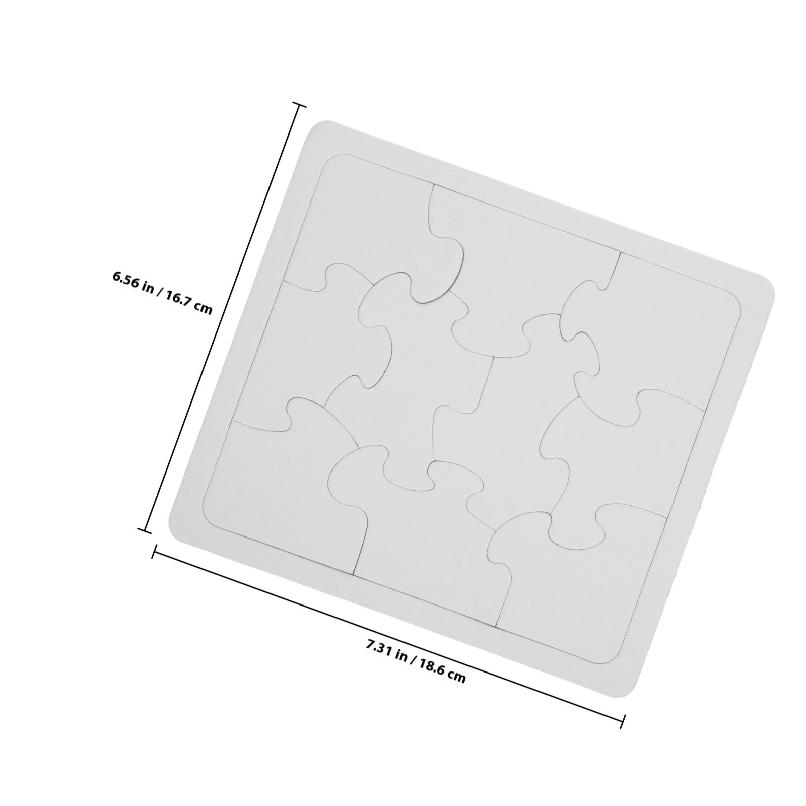 5Pcs White Blank Jigsaw Puzzle - огляд і ціна Puzzle Blank White