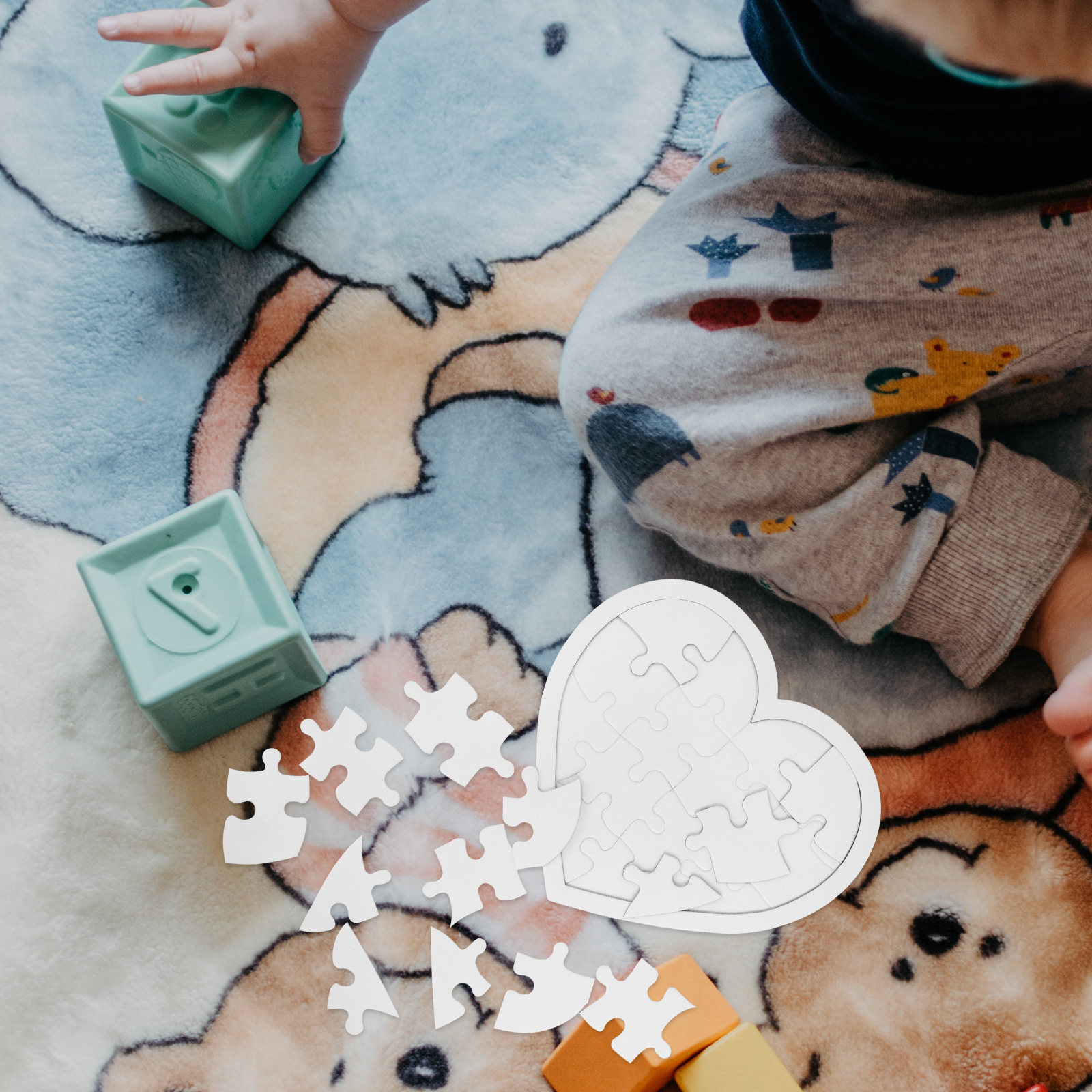 10Pcs Blank Kid DIY Puzzles Wh - огляд і ціна Puzzle Blank White