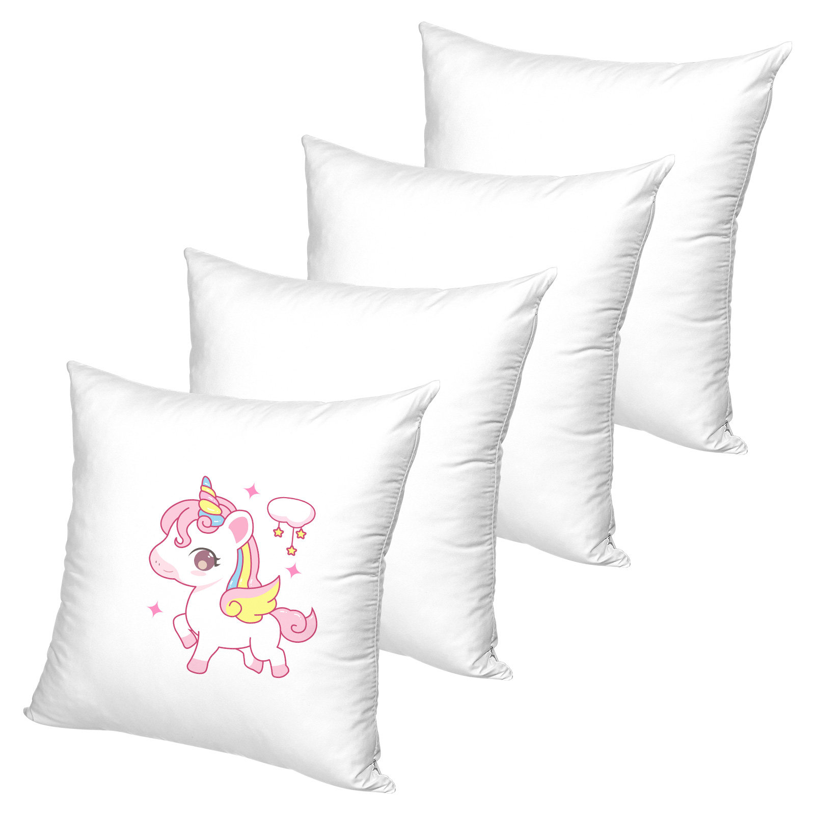 4Pcs White Sublimation Pillowc - огляд і ціна Pillow Cover Sublimation