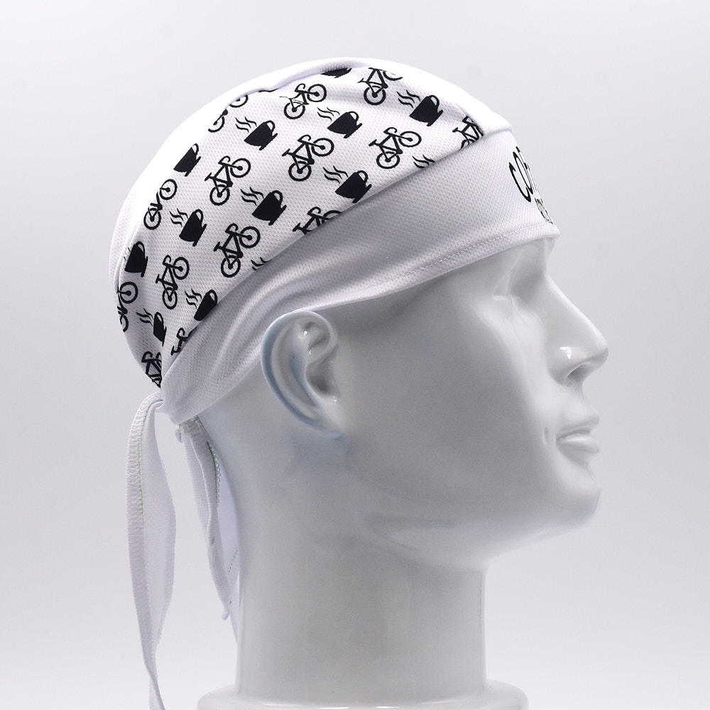 Classic Men White Cycling Cap  - огляд і ціна Bandana Blank White