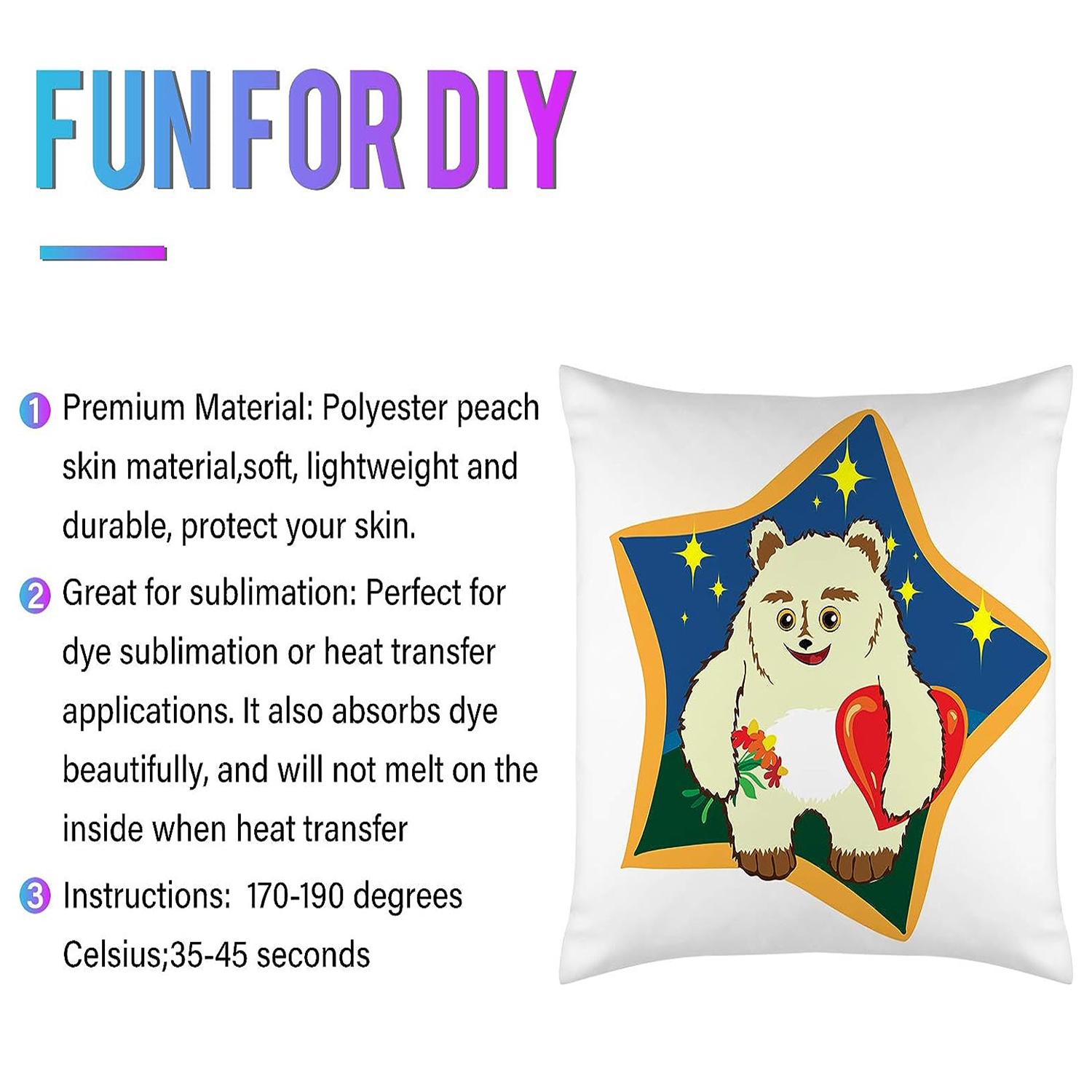 4Pcs Sublimation Blanks Throw  - огляд і ціна Pillow Cover Sublimation